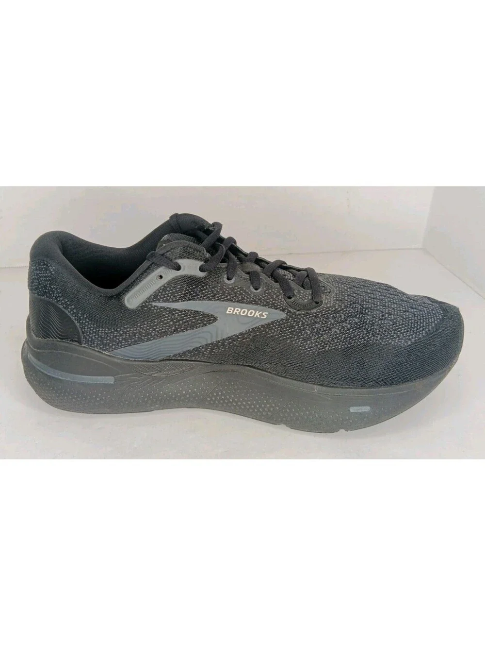 Brooks Ghost Max Running Shoes Black Mens Size 12 (2E) Wide Walking Cushion
